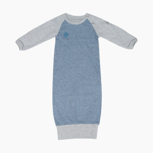 Juddlies Designs Organic Cotton Raglan Nightgown - Blue, 0-3 Months
