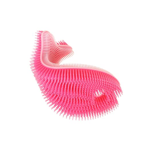 Innobaby Bathin' Smart Silicone Sensory Fish Bath Scrub for Babies and Toddlers - Pink