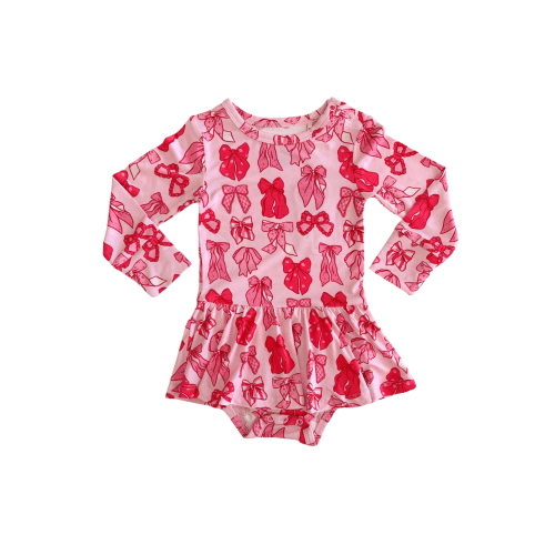 Valentine's Bow Twirl Bodysuit