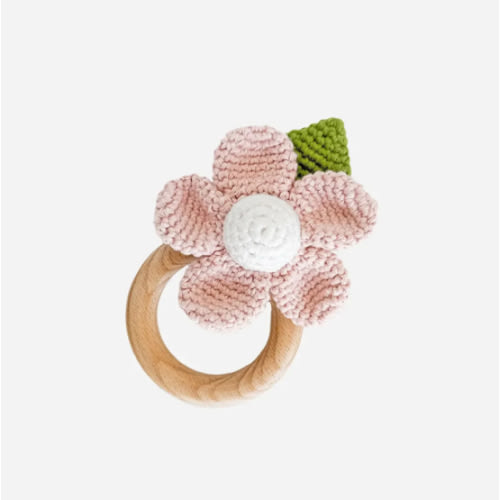 Flower Crocheted Rattle Teether