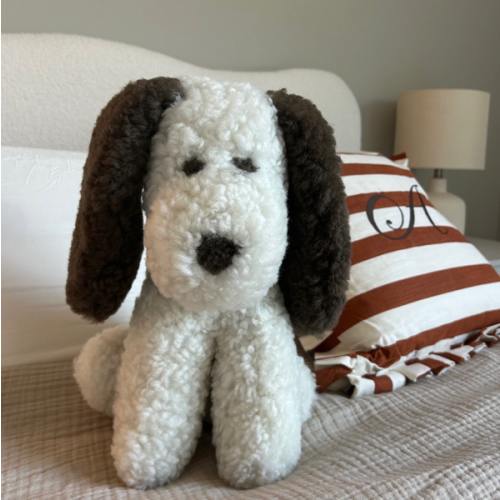 Marlow: Shearling Sheepskin Dog Stuffed with Wool– East Perry