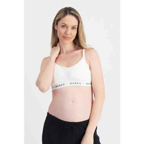 Buy Women's Damn Dry Milk Leaks Scoop Bralette in White Online | BONDS