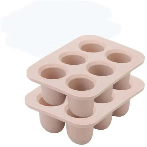 Ali+Oli - Breastmilk Freezer Trays BPA-Free Food-Grade Silicone, 2 Pack, Taupe