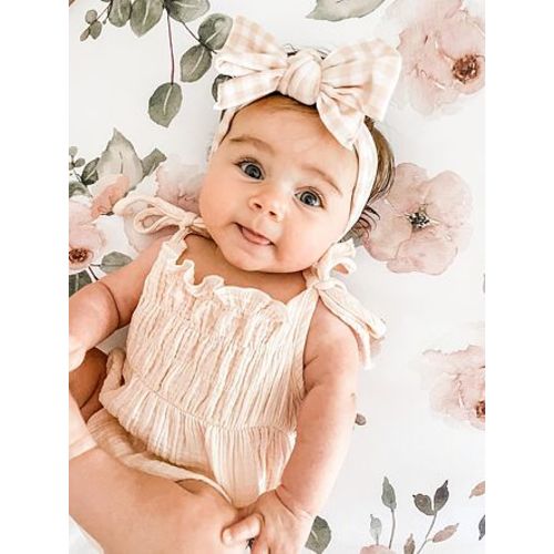 Millie's Dusty Rose Garden Crib Sheet | Caden Lane