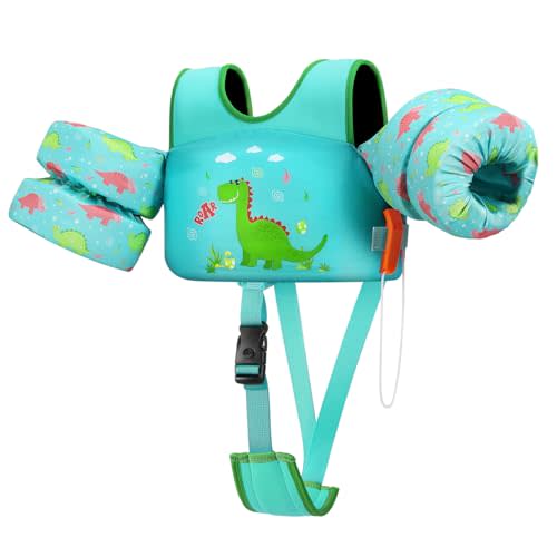 HeySplash Toddler Swim Vest, Toddler Floaties Fit 13-30 Lbs, Puddle Kids Jumper with Adjustable Strap, Pool Float Jacket Arm Floaties Baby Floatie Water Wing, Pool Sea Swimming Aid