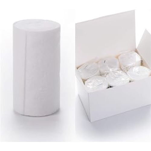 HOSPORA Medical Cotton Cast Padding Roll, 4 Inch x 8 feet, Individual Pack(Pack of 6)