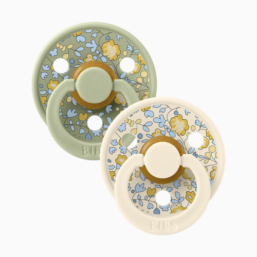 BIBS BIBS x LIBERTY Colour Natural Rubber Pacificier (2-pack) - Sage, Size 1