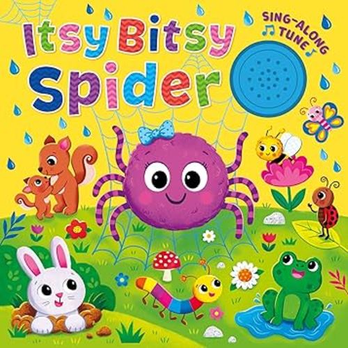 The Itsy-Bitsy Spider Song Book - Sing Along to the Song - Perfect for Infants and Toddlers, Ages 1 and Up - 1-Button Board Book with Sound