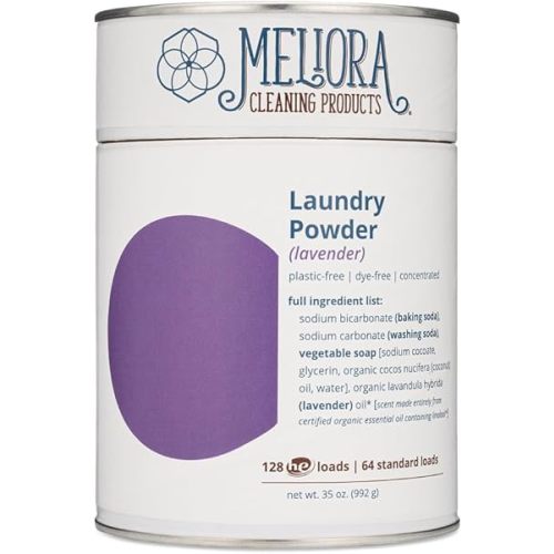 Meliora Cleaning Products Laundry Powder Detergent (128 HE Loads), Lavender