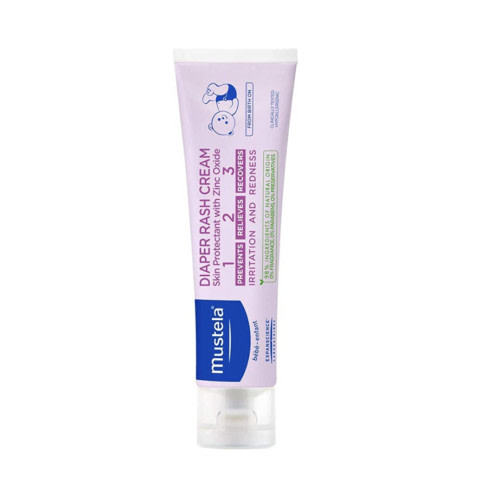 Mustela Baby Diaper Rash Cream 123 - Skin Protectant with Zinc Oxide