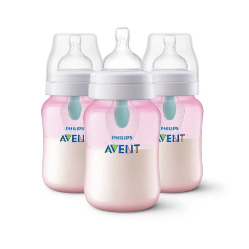Philips Avent 9-oz. Anti-Colic Newborn Baby Bottle With AirFree Vent 3-Pack