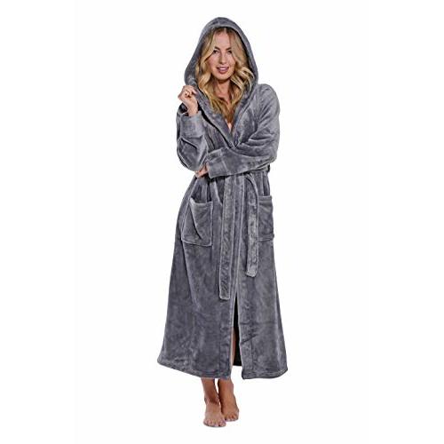Turquaz Plush Robes For Women, Soft Warm Fleece Bathrobe for Women