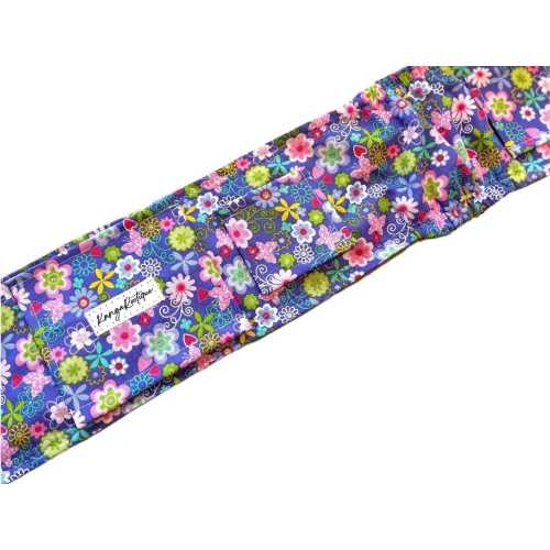 purple flower gtube belt feeding tube belly belt belly band