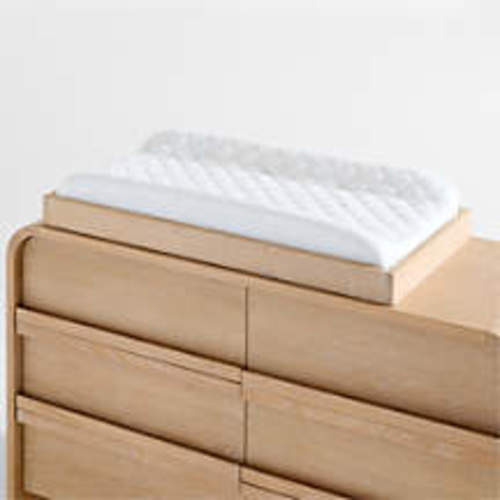 Mira Natural Oak Wood Baby Changing Table Topper