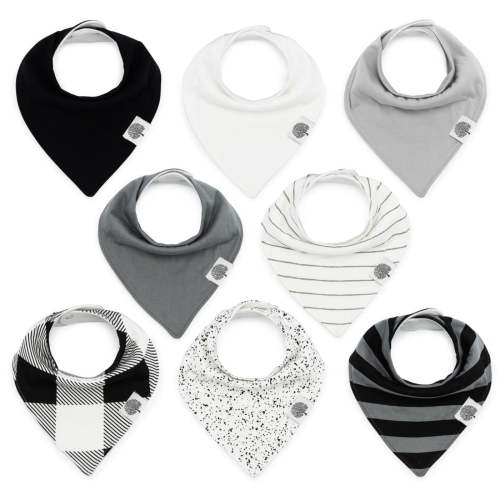 Parker Baby Lunar Bandana Bib in Black - 8-Pack – EasyTot