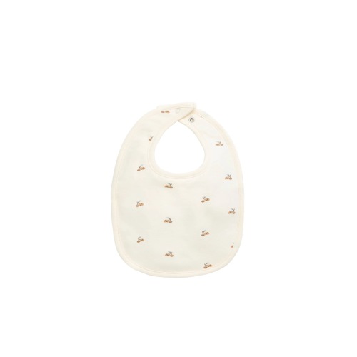 Organic Cotton Bib Forest Night Acorns