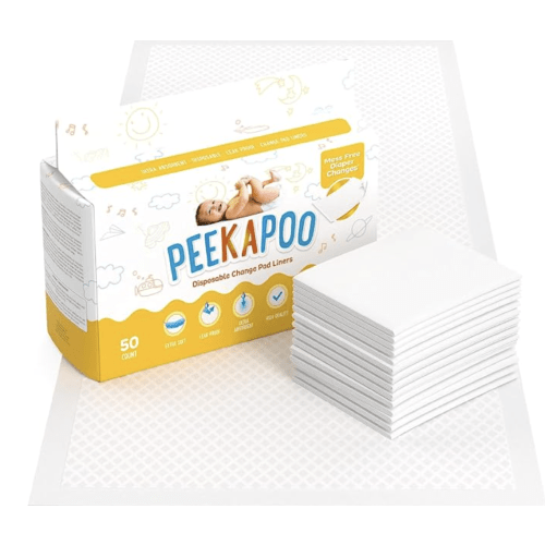 Peekapoo The Original Disposable Baby Changing Pad Liners