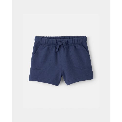 Baby Boy French Terry Shorts - Blue | Carter's
