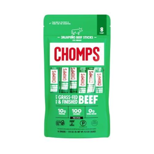 Chomps Snack Sticks Jalapeno Beef Meat Sticks - 9.2oz/8ct