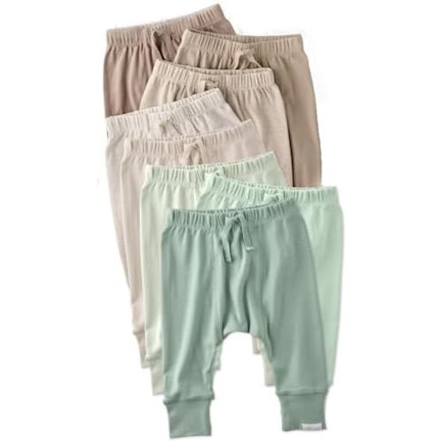 Jordan 8-Pack Jogger Baby & Toddler Pants 100% Organic Cotton Bottoms for Boys & Girls