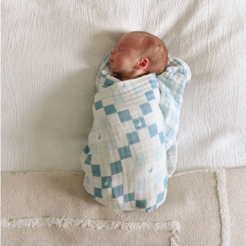 Grandma's Goose QUILTED 6 Layer Gauze Blanket