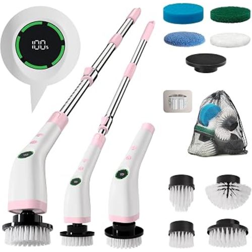 Electric Bathroom Cleaning Brush Cordless Shower Scrubber SD-CTB01