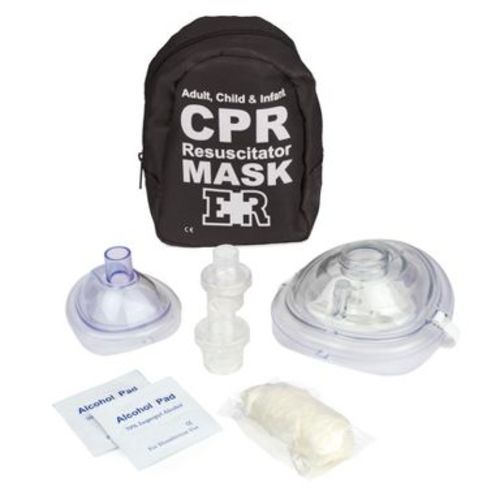 Adult & Infant CPR Mask Combo Kit – Tactical Black Black 1 Pack