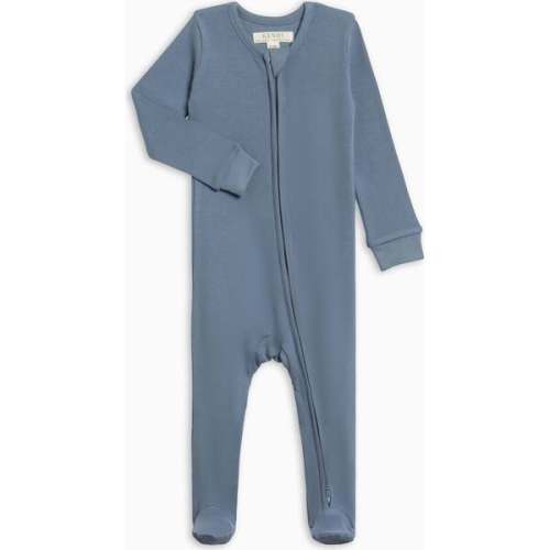 Kit Ribbed Zipper Sleeper, Sea - Colored Organics | Maisonette