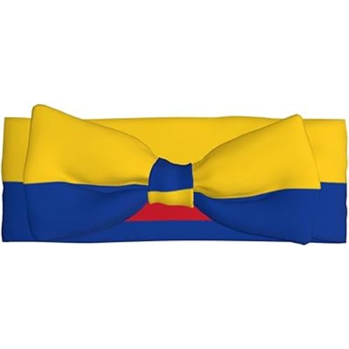 Flag of Colombia Baby Bow Headband, 2.4 * 6.7 Inch Baby Headband, Suitable for Babies 0-6 Months Old, Very Meaningful Gift