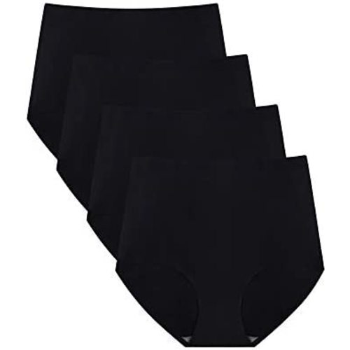 FallSweet No Show High Waist Briefs Underwear for Women Seamless Panties Multi Pack