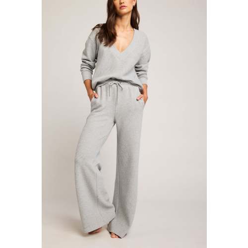 Waffle Knit Track Pant in Heather Grey – Negative
