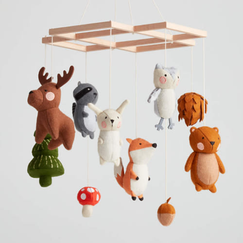 Woodland Animal Baby Nursery Mobile