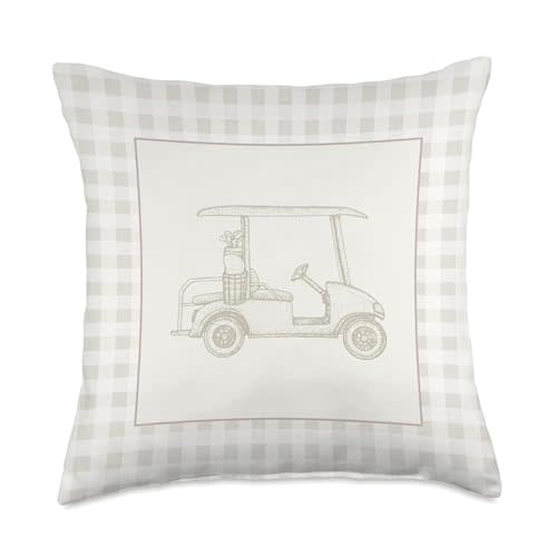 Golf Vintage Nursery Throw Pillow
