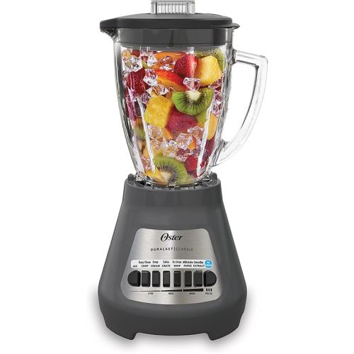 Oster® Classic Series 8-Speed Blender with 6-Cup Glass Jar, Gray