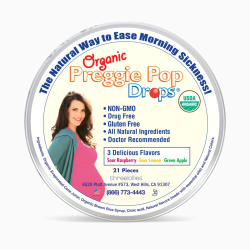 Preggie Pops Preggie Drops - Organic Nausea Reducing Hand Candies - Multi, 21