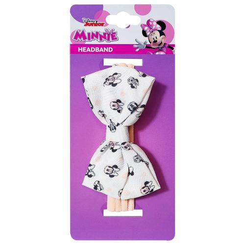 LUV HER Baby Accessories Adorable Disney Minnie Baby Headband Bows Soft Elastic Newborn Girl Essentials Baby Hair Product Printed Headbands for Baby Girls Colorful Newborn Headband Bows