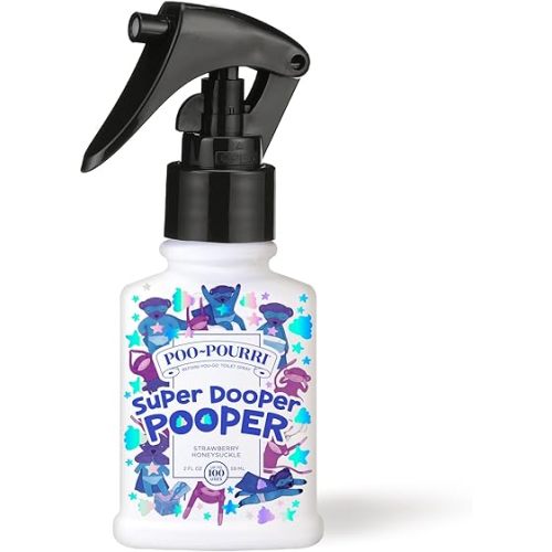 Baby-Pourri Super Dooper Pooper Odor Freshener Spray, 2 Fl Oz - Strawberry and Honeysuckle