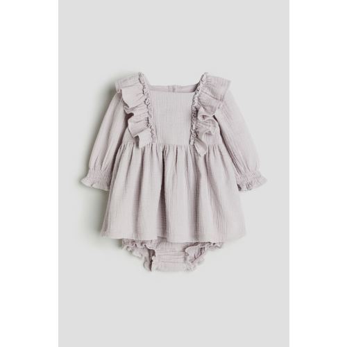 2-piece Dress and Bloomers Set, Light dusty purple
