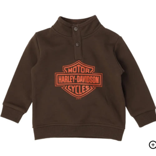Infant Boys Fleece Snap Placket Pullover | Harley-Davidson USA