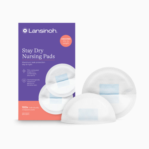 Lansinoh Stay Dry Disposable Nursing Pads - 100
