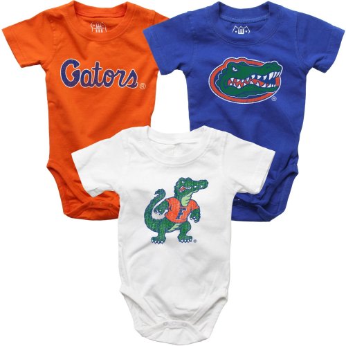 Wes and Willy Infant Boys' University of Florida Creeper Set 3-Pack