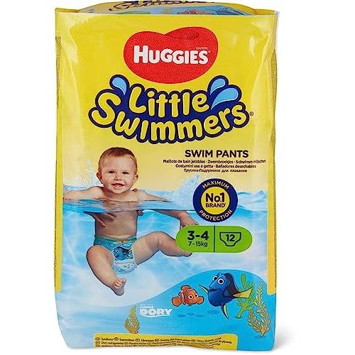 Huggies Little Swimmers Disposable Swim Pants, Small (15lb-34lb.), 12-Count