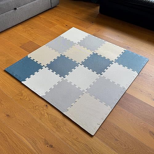 MioTetto Baby Play Mat, Soft Foam Floor Tiles for Kids. Adjustable Interlocking Foam Tiles, Fits with 50x50 Playpen Baby mat for Crawling & Development, Safe & Non-Toxic Playmat for Babies 6-12 Months