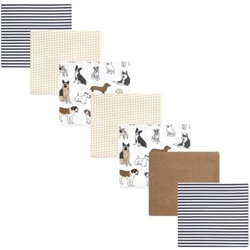 Luvable Friends Little Treasure Flannel Receiving Blankets 7pk