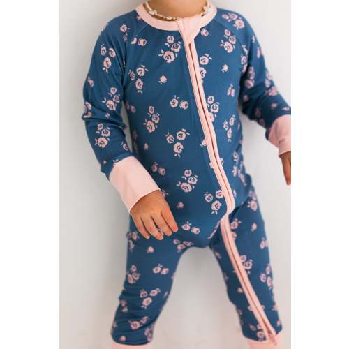 Madelyn Floral Zipper Romper – In My Jammers