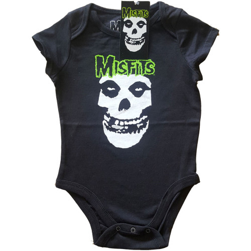 Misfits Kids Infant Baby Romper Grow Skull and Logo