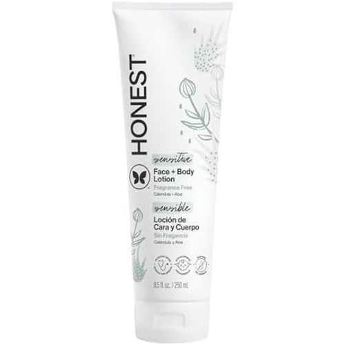 The Honest Company Face and Body Lotion, Fragrance-Free, 8.5 fl oz