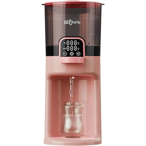 Instant Baby Bottle Warmer,Warm Water Dispenser for Making Formula Bottle Instantly,Detachable Container Easy Cleaning,24/7 Keep Warm, Adjustable Temperature(Pink,110V Only)