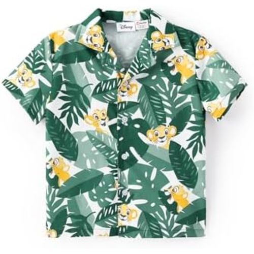 Disney Marvel Spiderman Cars Stitch Star Wars Mickey Boys Hawaii Shirt Button Up Dress Shirts Short Tropical Shirt Kids 2-13Y