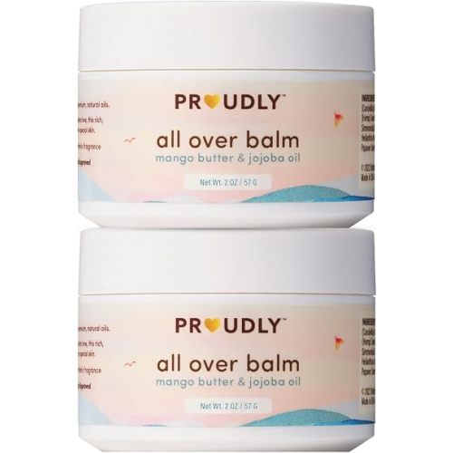 PROUDLY All Over Balm 2-Pack, 2oz Each, for Black & Brown Babies, Dry Skin